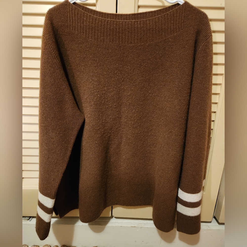 Cashmere J.Crew Wide Neck Sweater